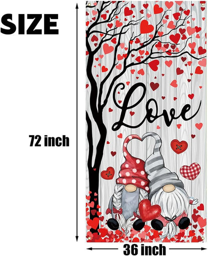 Valentines Day Door Cover 71×35 Inch Galentines Day Home Party Decor