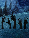 5PCS Scary Halloween Yard Decorations, Black Halloween Handmade Lawn Stakes, Suitable for Halloween Silhouette Yard Decorations, Halloween Sidewalk Signs, Outdoor Halloween Yard Decorations