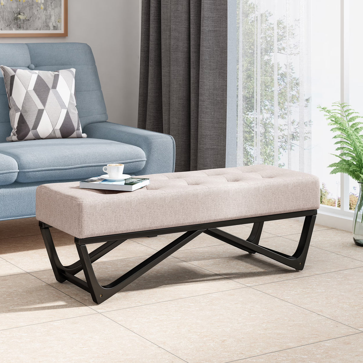 Bedroom Bench, OTTOMAN, Bedroom Stool, Wooden Bedroom Bench,