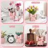 Pink Bow Ceramic Flower Vase