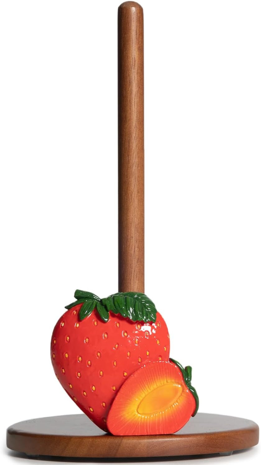 Strawberry Paper Towel Holder Cute Strawberry Kitchen Decor Accessories Red