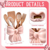 Pink Bow Ceramic Flower Vase
