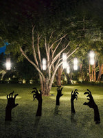 5PCS Scary Halloween Yard Decorations, Black Halloween Handmade Lawn Stakes, Suitable for Halloween Silhouette Yard Decorations, Halloween Sidewalk Signs, Outdoor Halloween Yard Decorations