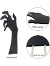 5PCS Scary Halloween Yard Decorations, Black Halloween Handmade Lawn Stakes, Suitable for Halloween Silhouette Yard Decorations, Halloween Sidewalk Signs, Outdoor Halloween Yard Decorations